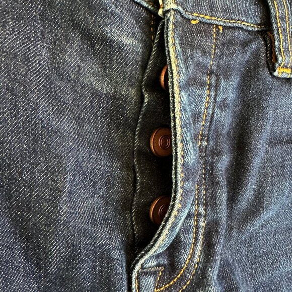 ASOS Jeans Distressed Button Fly 30 Excellent Condition Medium Blue Denim - Picture 5 of 9